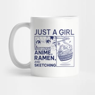 Anime-and-Ramen. Just a girl. Mug